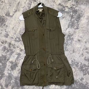 Lucky Brand Army green utility vest jacket